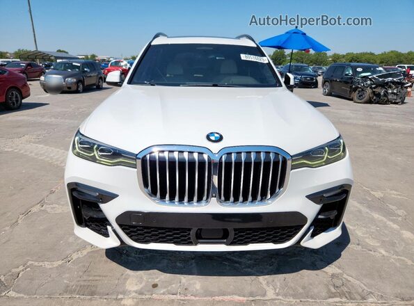 5UXCX4C52KLS37502 2019 BMW X7 White უკანა ხედი