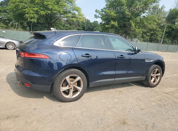 SADCJ2FX5LA618430 2020 JAGUAR F-PACE Blue Задня права чверть