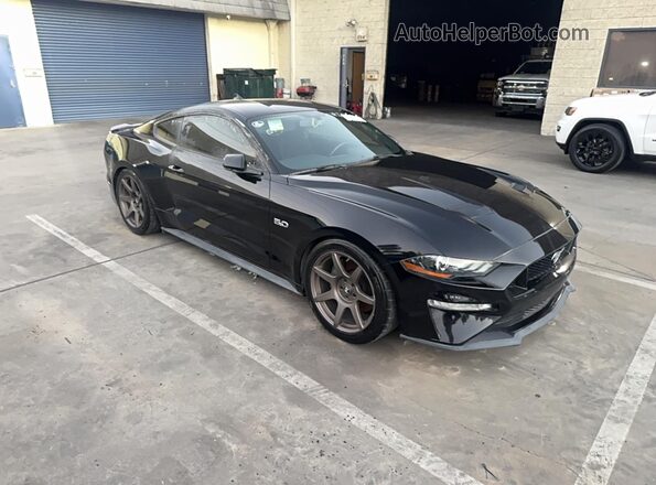 1FA6P8CF1L5176993 2020 FORD MUSTANG Black Tył lewy