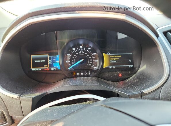 2FMPK3J92LBA69455 2020 FORD EDGE Red უკანა სავარძლების ხედი