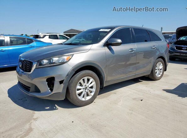 5XYPG4A36KG496705 2019 KIA SORENTO Gray Rear left