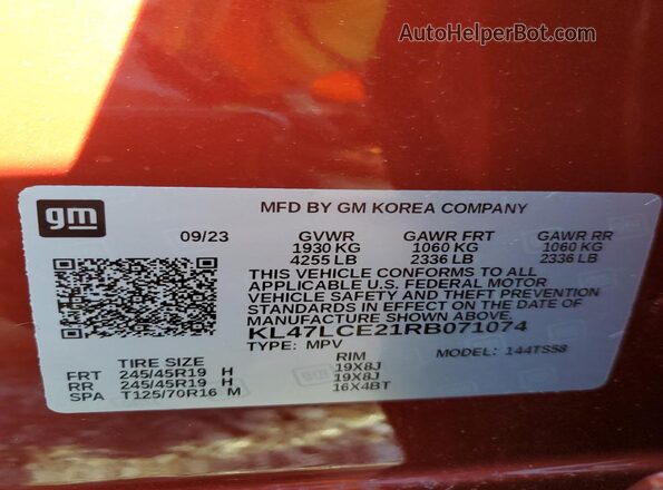 KL47LCE21RB071074 2024 BUICK ENVISION Burgundy 