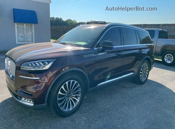 5LM5J7WC4LGL18575 2020 LINCOLN AVIATOR Burgundy Հետևի աջ