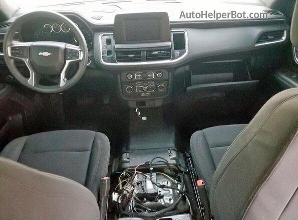 1GNSCLED2NR309945 2022 CHEVROLET TAHOE Gray Vista del cuadro de instrumentos