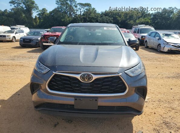 5TDCZRAH0LS006085 2020 TOYOTA HIGHLANDER Gray წინა ხედი