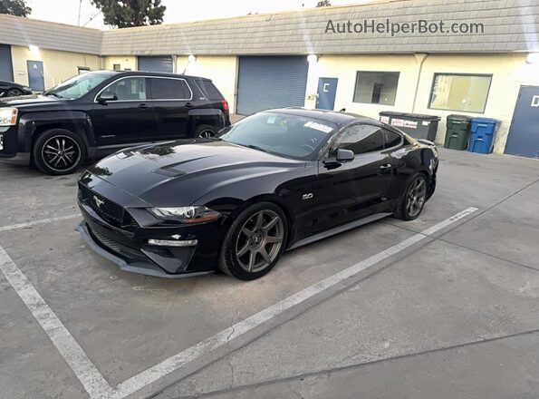 1FA6P8CF1L5176993 2020 FORD MUSTANG Black Tył prawy