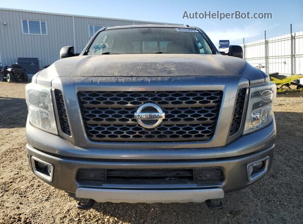 1N6BA1F47GN504254 2016 NISSAN TITAN Gray Widok z tyłu