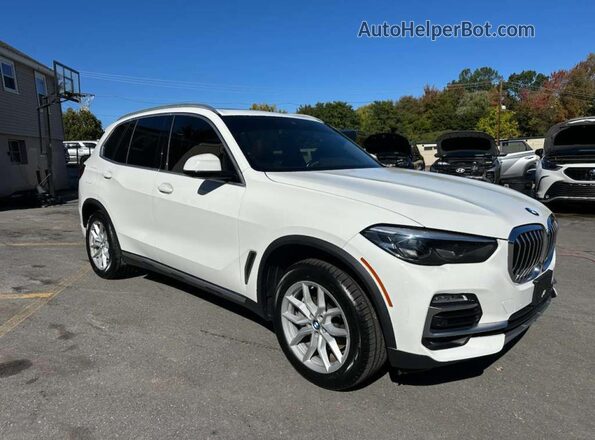5UXCR6C08LLL66453 2020 BMW X5 White Вид спереду