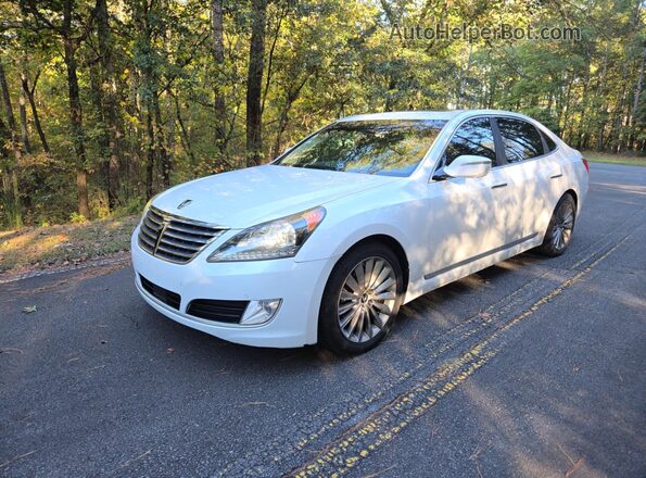 KMHGH4JH8GU104303 2016 HYUNDAI EQUUS Белый Задняя правая четверть