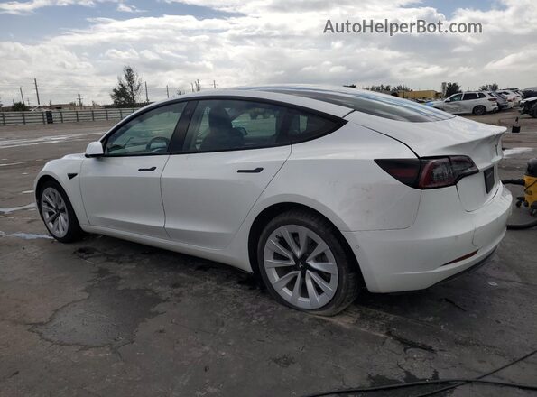 5YJ3E1EA5NF372478 2022 TESLA MODEL 3 White Tył prawy