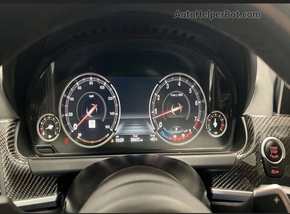 WBA6D4C54KGA01112 2019 BMW 6 SERIES White Вид щитка приладів