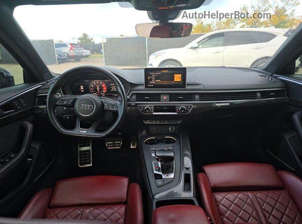 WAUB4AF43KA062435 2019 AUDI S4 Gray უკანა სავარძლების ხედი