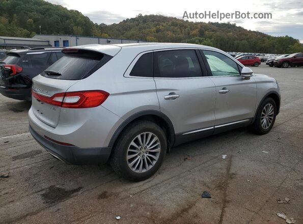 2LMTJ8KR2GBL70394 2016 LINCOLN MKX Серебряный Передняя правая четверть