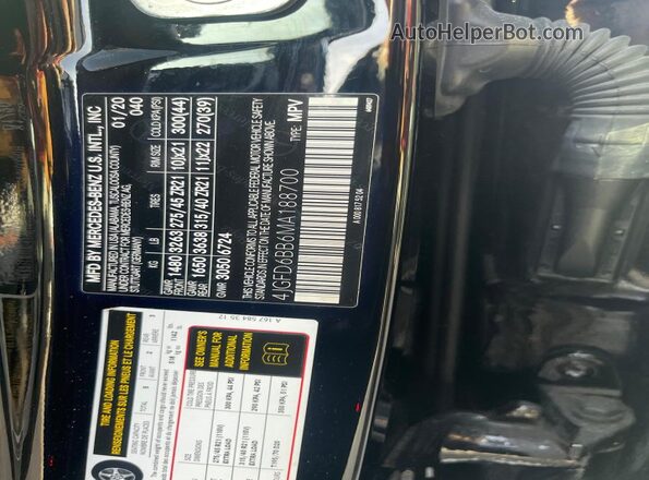 4JGFD6BB6MA188700 2021 MERCEDES-BENZ GLE Black 