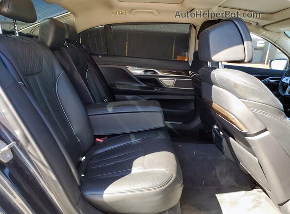 WBA7T2C00LCE43524 2020 BMW 7 SERIES Gray უკანა სალონის ხედი