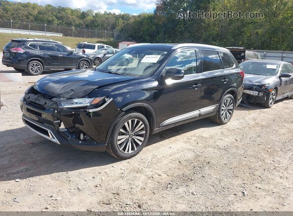 JA4AD3A37LZ020064 2020 MITSUBISHI OUTLANDER Black Առջևի ձախ երեք քառորդ տեսարան