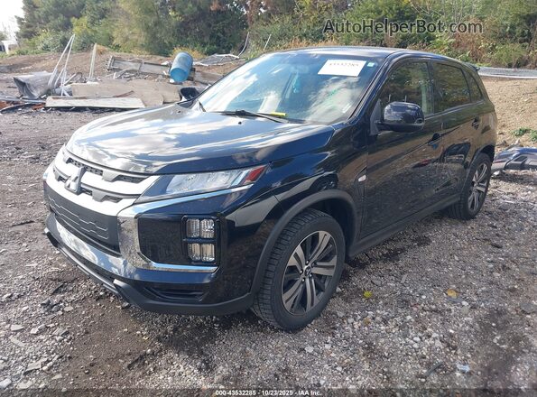 JA4AP3AU0LU029217 2020 MITSUBISHI OUTLANDER SPORT Black Передня ліва чверть