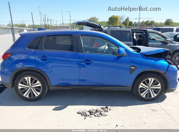 JA4AP3AU1LU027315 2020 MITSUBISHI OUTLANDER SPORT Blue უკანა სალონის ხედი