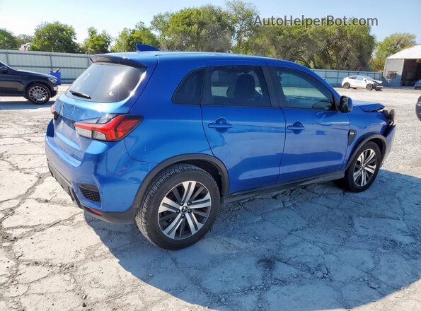 JA4AP3AU2LU014749 2020 MITSUBISHI OUTLANDER Blue Հետևի աջ