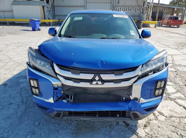 JA4AP3AU2LU014749 2020 MITSUBISHI OUTLANDER Blue Դիմացի տեսք