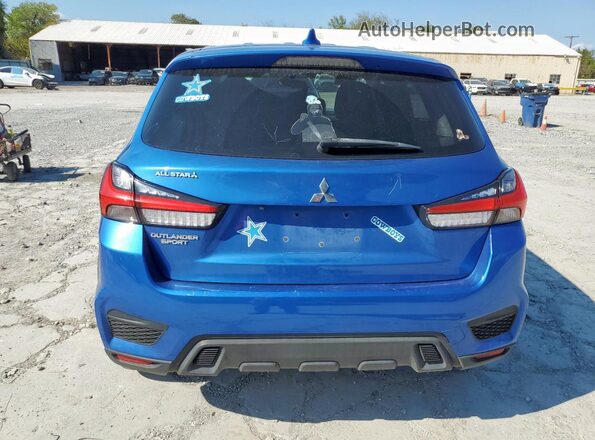 JA4AP3AU2LU014749 2020 MITSUBISHI OUTLANDER Blue Հետևի տեսք