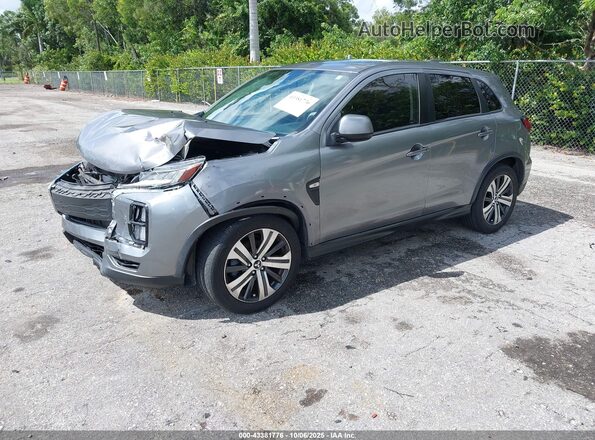 JA4AP3AU3LU022097 2020 MITSUBISHI OUTLANDER SPORT Gray წინა მარცხენა ხედი სამი მეოთხედიდან