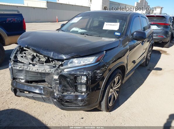 JA4AP3AU6LU030940 2020 MITSUBISHI OUTLANDER SPORT Black Передня ліва чверть