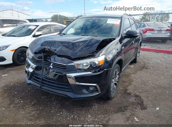 JA4AP3AU8HZ007458 2017 MITSUBISHI OUTLANDER SPORT Black Передня ліва чверть