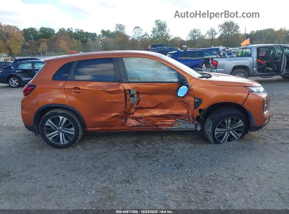 JA4APUAU0NU017383 2022 MITSUBISHI OUTLANDER SPORT Orange Instrument cluster view
