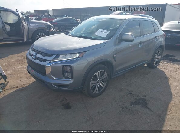 JA4APUAU2MU035754 2021 MITSUBISHI OUTLANDER SPORT Gray Vista tres cuartos delantera izquierda