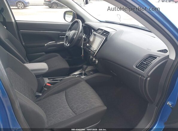JA4AR3AU7LU003336 2020 MITSUBISHI OUTLANDER SPORT Blue წინა სალონის ხედი
