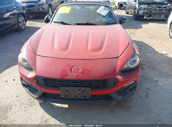 JC1NFAEK4H0124138 2017 FIAT 124 SPIDER Red Widok zestawu wskaźników