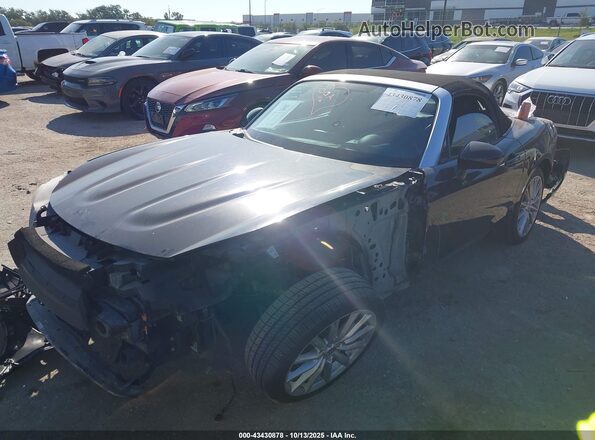 JC1NFAEKXH0105853 2017 FIAT 124 SPIDER Black Առջևի ձախ երեք քառորդ տեսարան