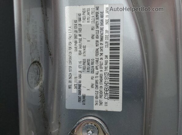 JC1NFAEKXH0118103 2017 FIAT 124 Gray Engine compartment view