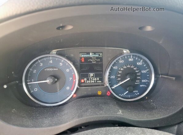 JF1GPAY61GH200055 2016 SUBARU IMPREZA Blue ხელსაწყოთა პანელის ხედი