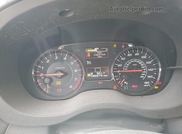 JF1VA1A67L9803003 2020 SUBARU WRX Blue Widok zestawu wskaźników