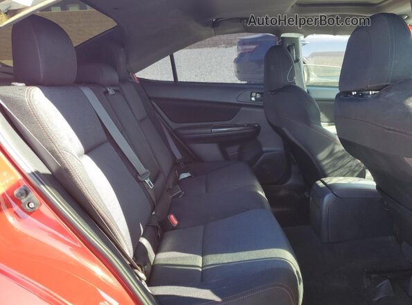 JF1VA1F64K8802615 2019 SUBARU WRX Красный Вид задних сидений
