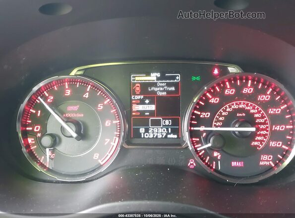JF1VA2M68G9811439 2016 SUBARU WRX STI Blue Вид задніх сидінь