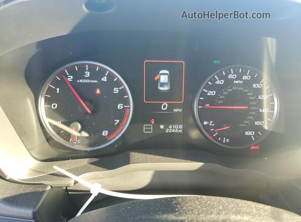 JF1VBAF62P9809786 2023 SUBARU WRX Blue Instrument cluster view