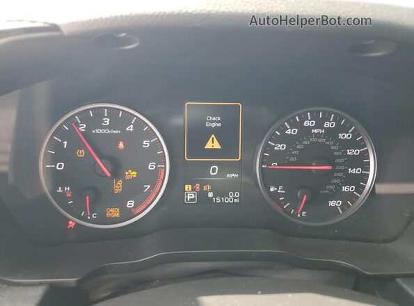 JF1VBAH64R8809620 2024 SUBARU WRX Silver Widok zestawu wskaźników