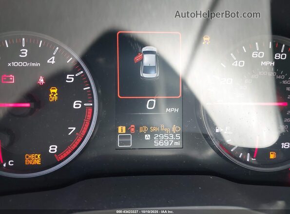 JF1VBAL61P9809993 2023 SUBARU WRX White უკანა სავარძლების ხედი