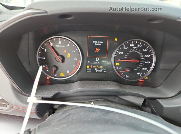 JF1VBAL66N9028867 2022 SUBARU WRX Белый Вид щитка приборов