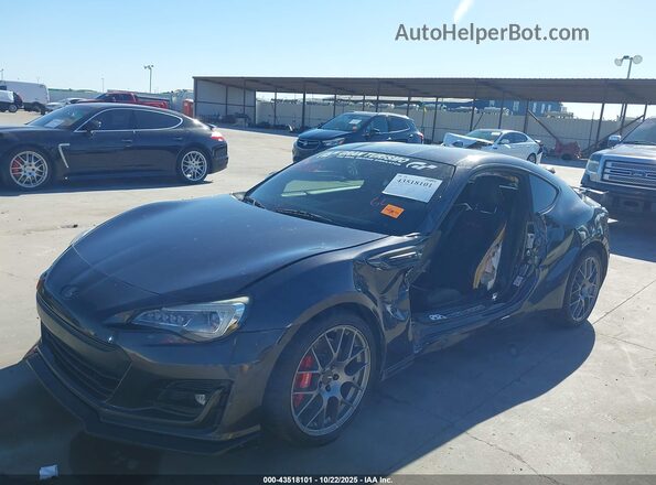 JF1ZCAC12H9605658 2017 SUBARU BRZ Gray წინა მარცხენა ხედი სამი მეოთხედიდან