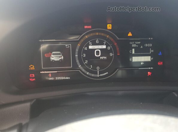 JF1ZDBB13P9701060 2023 SUBARU BRZ Blue Instrument cluster view
