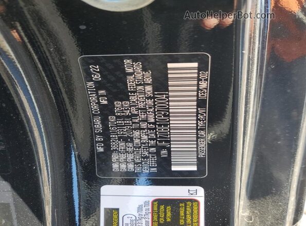 JF1ZDBE10P9700041 2023 SUBARU BRZ Black Widok komory silnika