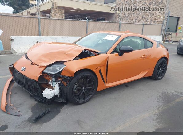 JF1ZNBG19P9755789 2023 TOYOTA GR86 Orange წინა მარცხენა ხედი სამი მეოთხედიდან