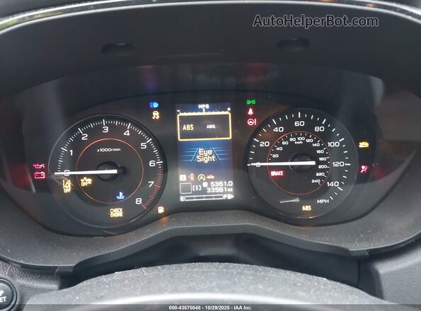JF2GTABC8L8255358 2020 SUBARU CROSSTREK White Հետևի նստատեղերի տեսք