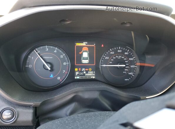 JF2GTAEC7LH234688 2020 SUBARU CROSSTREK Gray Widok zestawu wskaźników
