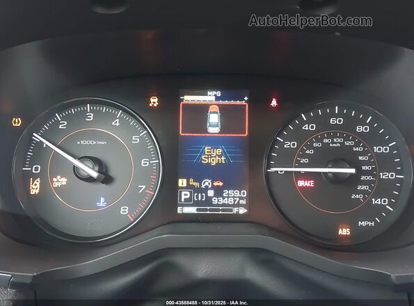 JF2GTAEC7M8321458 2021 SUBARU CROSSTREK Black Widok tylnych siedzeń