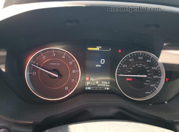 JF2GTAMC1L8228144 2020 SUBARU CROSSTREK Синий Вид щитка приборов